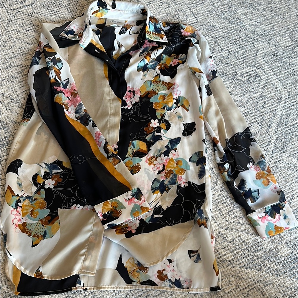 3.1 Phillip Lim for Target Multicolor Floral Blouse